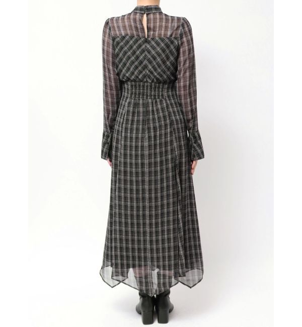 MERCURYDUO「ツイストネックロングスリーブワンピース」|ワンピース|