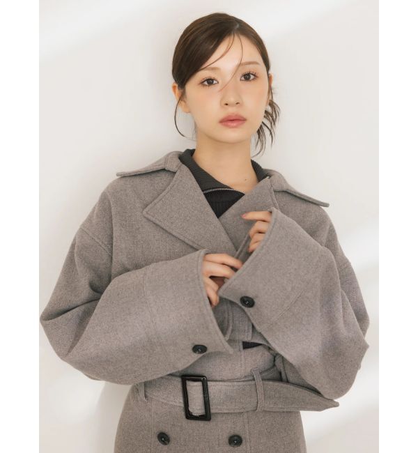 MERCURYDUO「【WEB限定カラーあり】ハイツイストアシメZIPニット」|ニット・セーター|