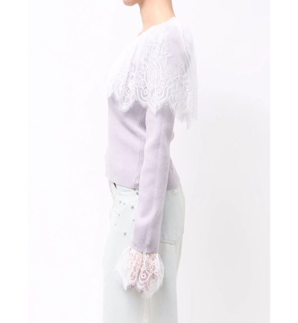 MERCURYDUO「スカラレース襟ニット」|ニット・セーター|