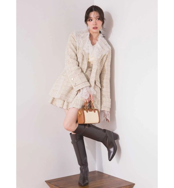 MERCURYDUO「スカラレース襟ニット」|ニット・セーター|