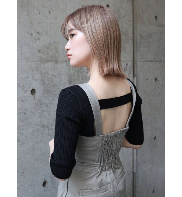 MURUA「ディープバックオープンデザインニット」|ニット・セーター|