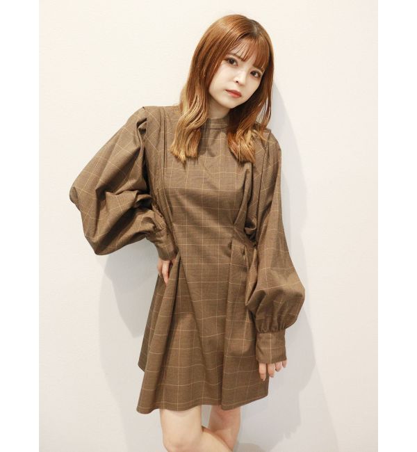 MURUA「ボリュームスリーブミニワンピース」|ワンピース|