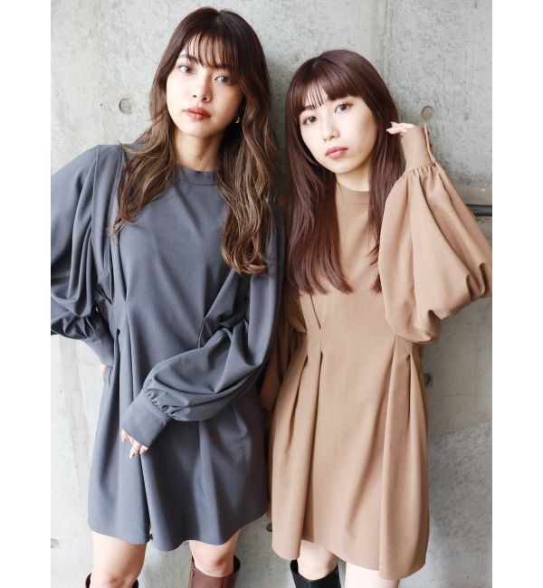 MURUA「ボリュームスリーブミニワンピース」|ワンピース|