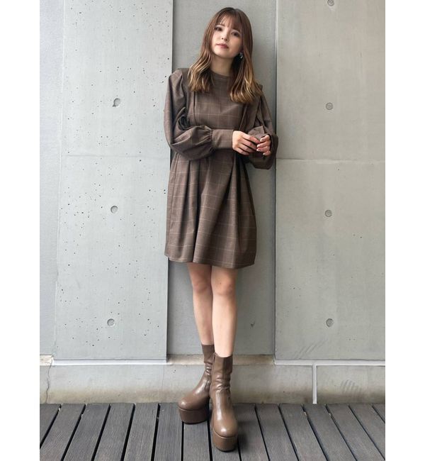 MURUA「ボリュームスリーブミニワンピース」|ワンピース|