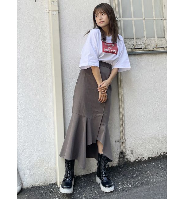 MURUA「アシメヘムデザインスカート」|スカート|