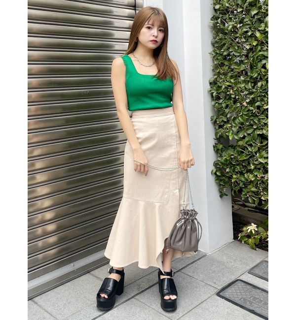 MURUA「アシメヘムデザインスカート」|スカート|