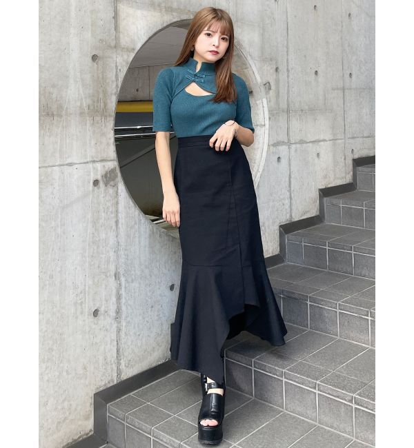 MURUA「アシメヘムデザインスカート」|スカート|