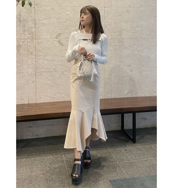 MURUA「アシメヘムデザインスカート」|スカート|