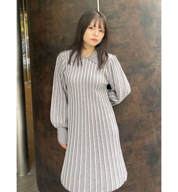 MURUA「ワイドリブフレアミニワンピース」|ワンピース|