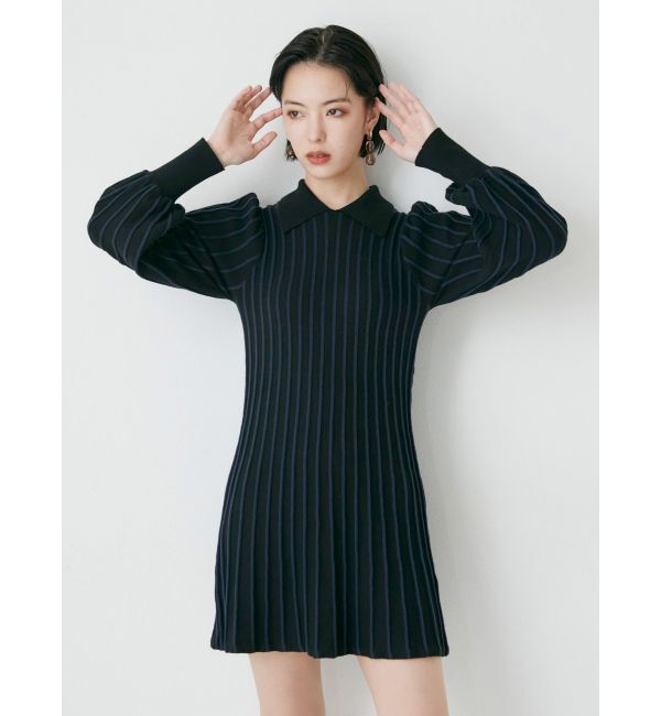 MURUA「ワイドリブフレアミニワンピース」|ワンピース|