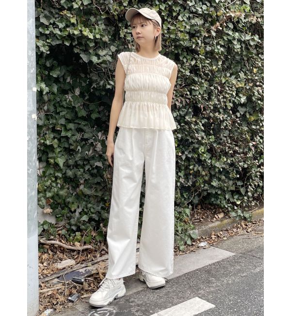 MURUA「ノースリシャーリングブラウス」|シャツ・ブラウス|