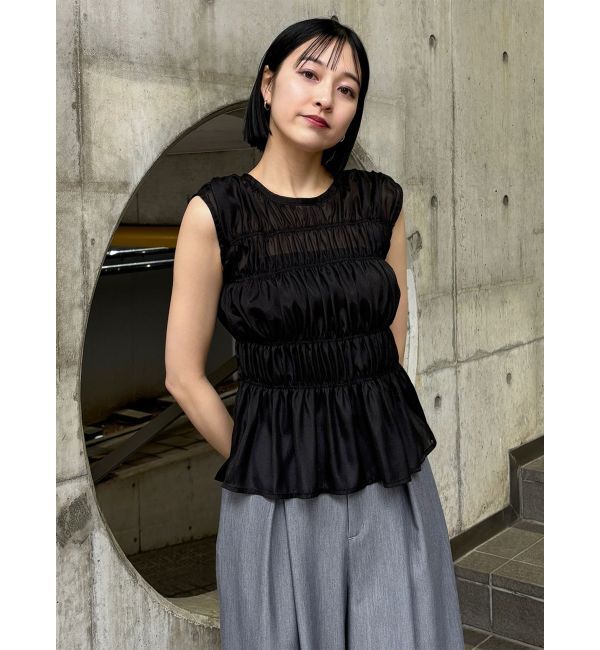 MURUA「ノースリシャーリングブラウス」|シャツ・ブラウス|