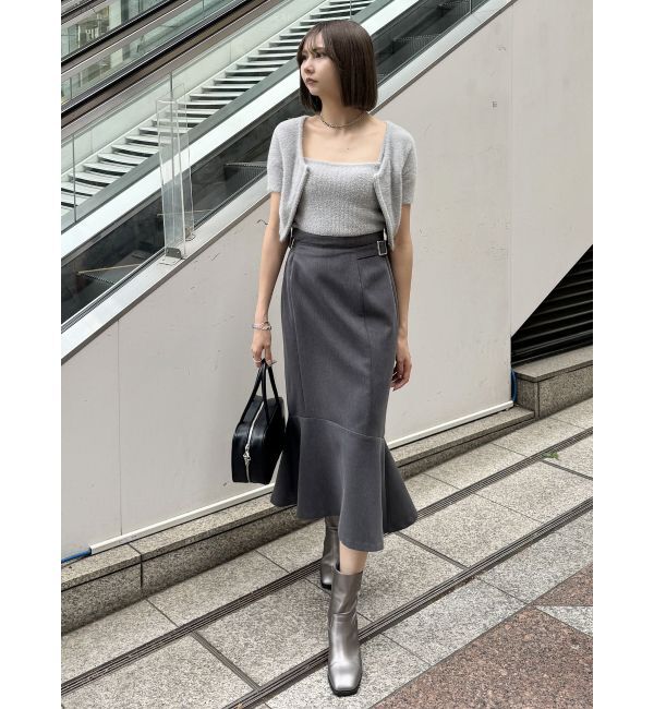 MURUA「シャギージップカーデ&times;キャミSET」|カーディガン|