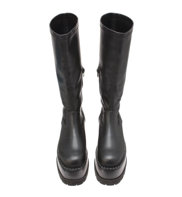 MURUA「ストレッチ厚底ハーフブーツ」|ロングブーツ|