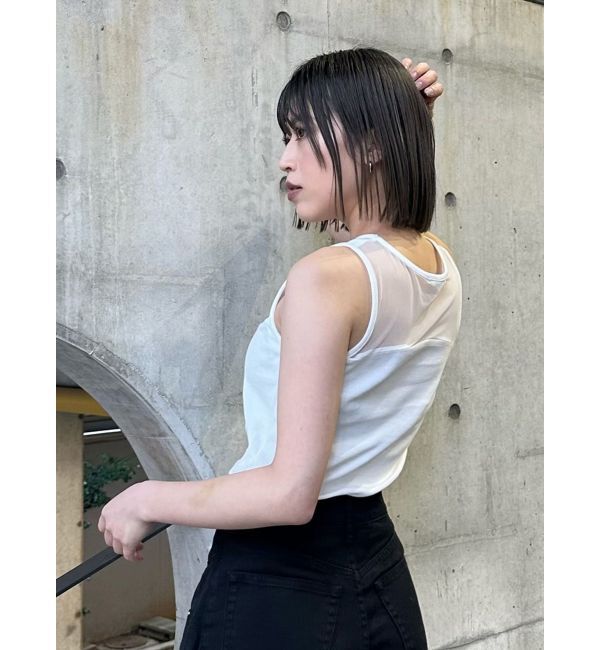 MURUA「ポイントメッシュタンクトップ」|タンクトップ|