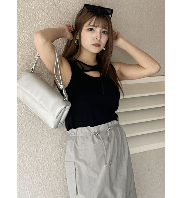 MURUA「ポイントメッシュタンクトップ」|タンクトップ|