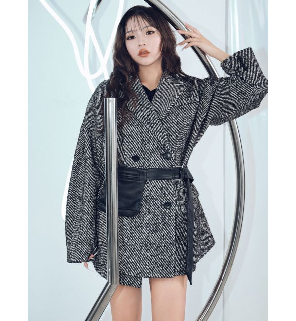 MURUA「ツイードオーバーテーラードジャケット」|テーラードジャケット|