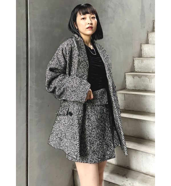 MURUA「ツイードオーバーテーラードジャケット」|テーラードジャケット|