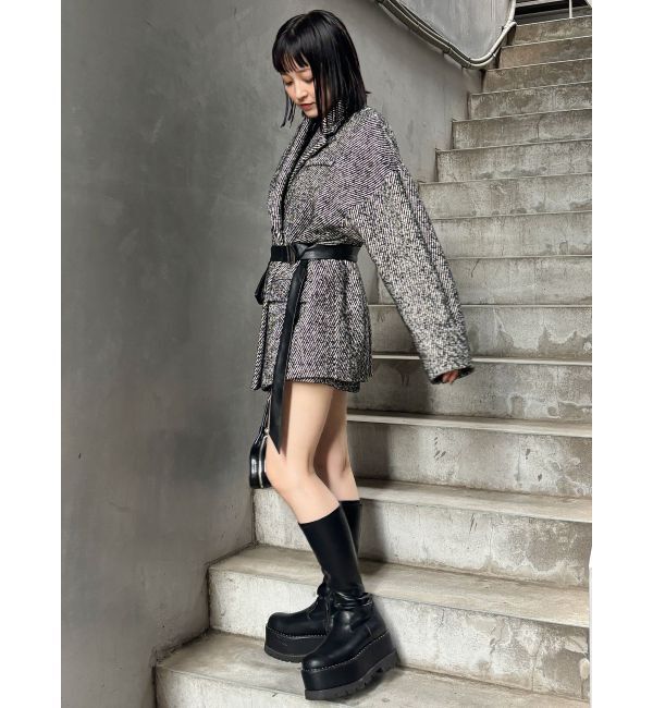 MURUA「ツイードオーバーテーラードジャケット」|テーラードジャケット|