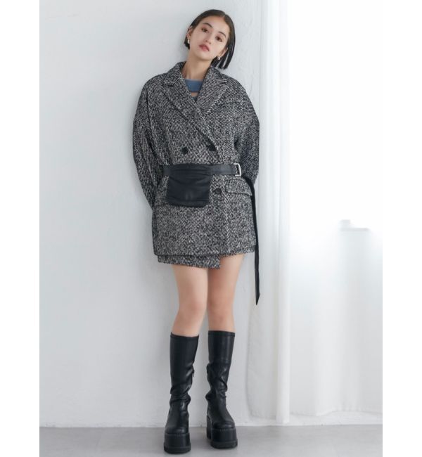 MURUA「ツイードオーバーテーラードジャケット」|テーラードジャケット|