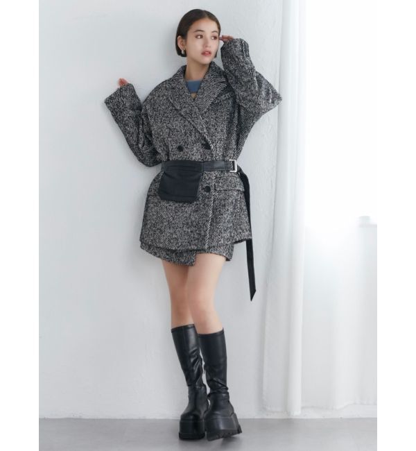 MURUA「ツイードオーバーテーラードジャケット」|テーラードジャケット|