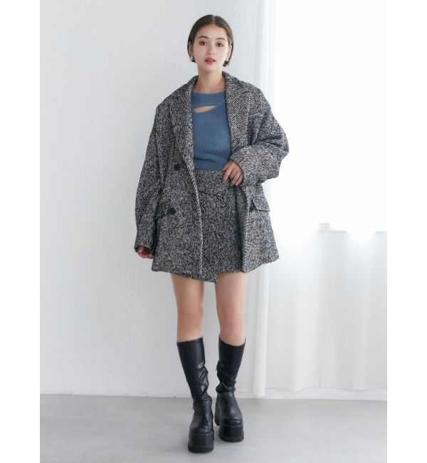 MURUA「ツイードオーバーテーラードジャケット」|テーラードジャケット|