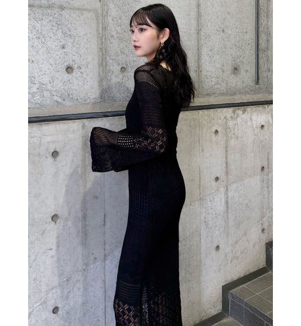 MURUA「【追加生産分】クロシェニットワンピース」|ワンピース|