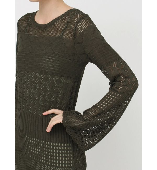 MURUA「【追加生産分】クロシェニットワンピース」|ワンピース|