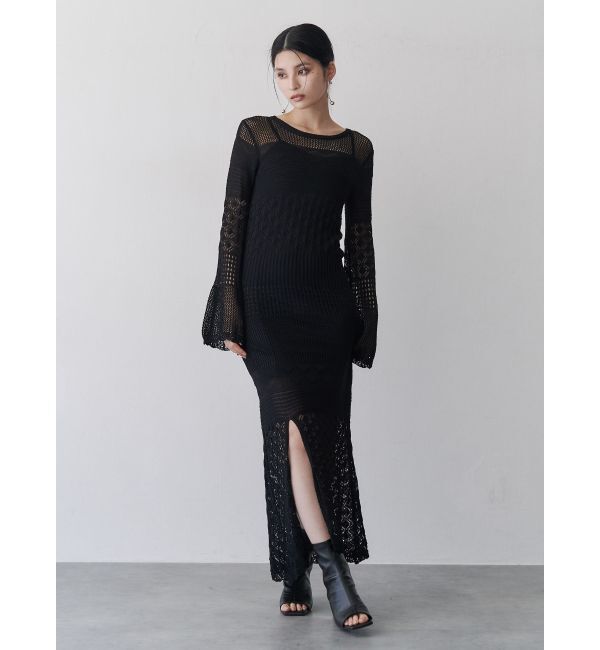 MURUA「【追加生産分】クロシェニットワンピース」|ワンピース|