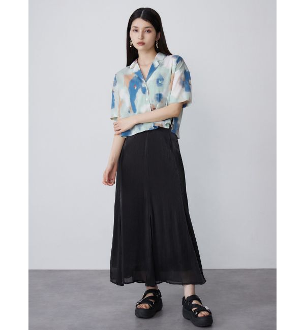 MURUA「パターンクロップドシャツ【WEB限定】」|シャツ・ブラウス|