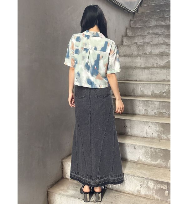 MURUA「パターンクロップドシャツ【WEB限定】」|シャツ・ブラウス|