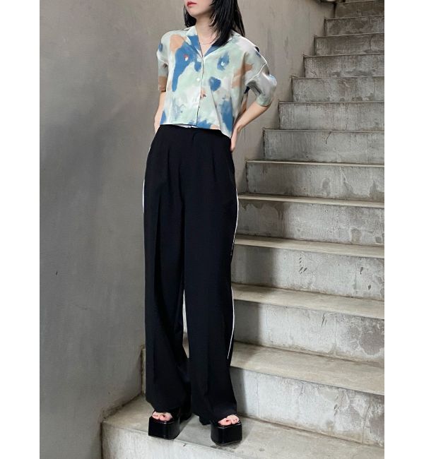 MURUA「パターンクロップドシャツ【WEB限定】」|シャツ・ブラウス|