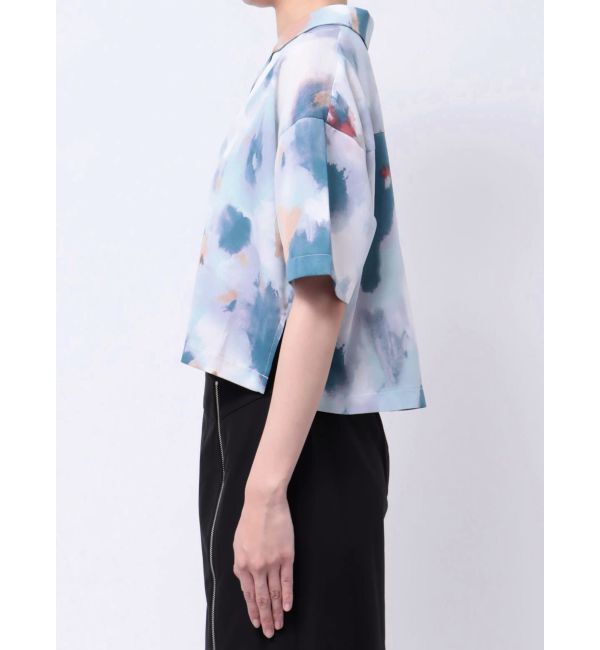 MURUA「パターンクロップドシャツ【WEB限定】」|シャツ・ブラウス|