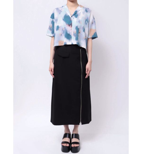 MURUA「パターンクロップドシャツ【WEB限定】」|シャツ・ブラウス|