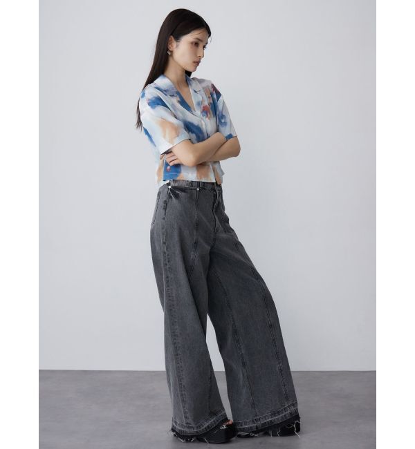 MURUA「パターンクロップドシャツ【WEB限定】」|シャツ・ブラウス|