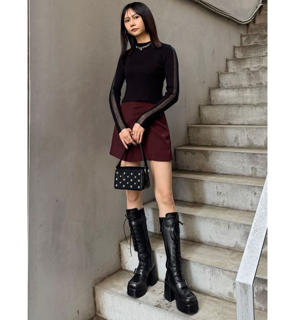 MURUA「スタッズワンハンドルバッグ」|ハンドバッグ|