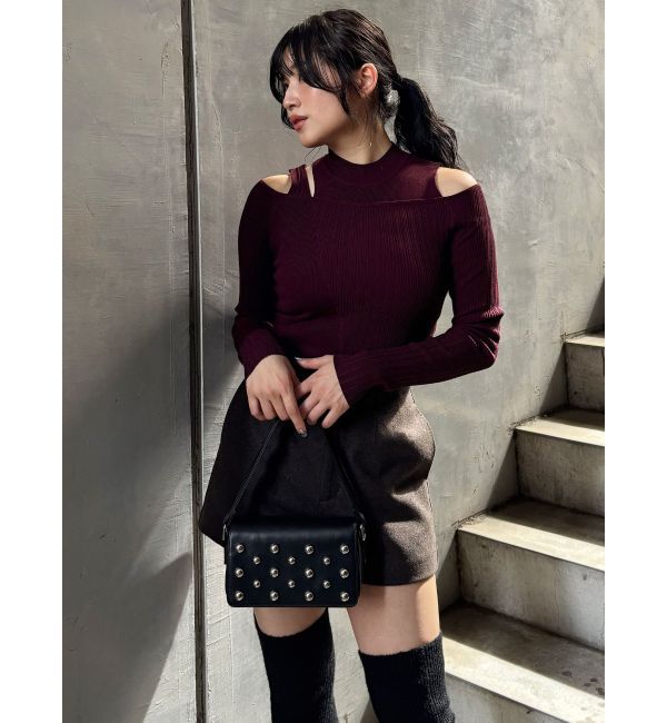 MURUA「スタッズワンハンドルバッグ」|ハンドバッグ|