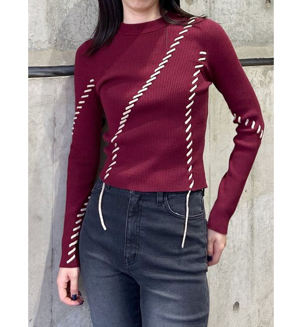 MURUA「ステッチリブニット」|ニット・セーター|