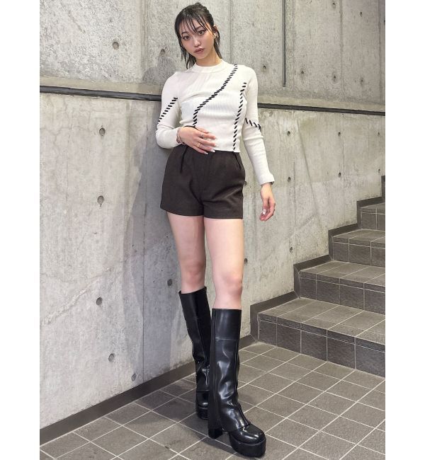 MURUA「ステッチリブニット」|ニット・セーター|