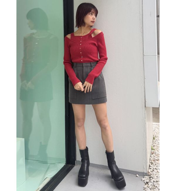 MURUA「サイドジップカーゴスカート」|スカート|