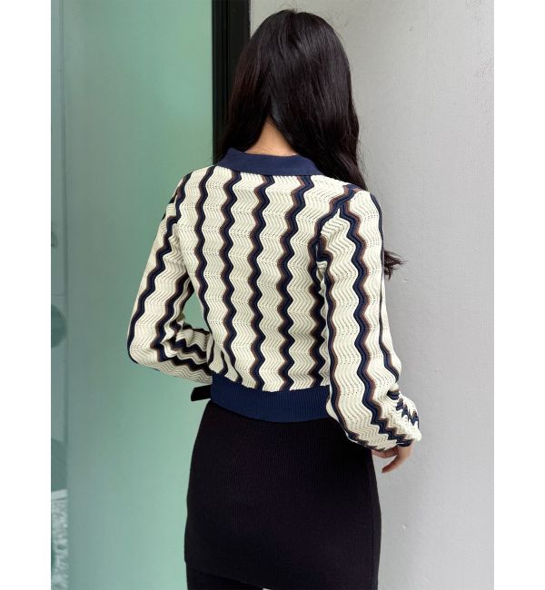 MURUA「ウェーブパターンリブニット」|ニット・セーター|