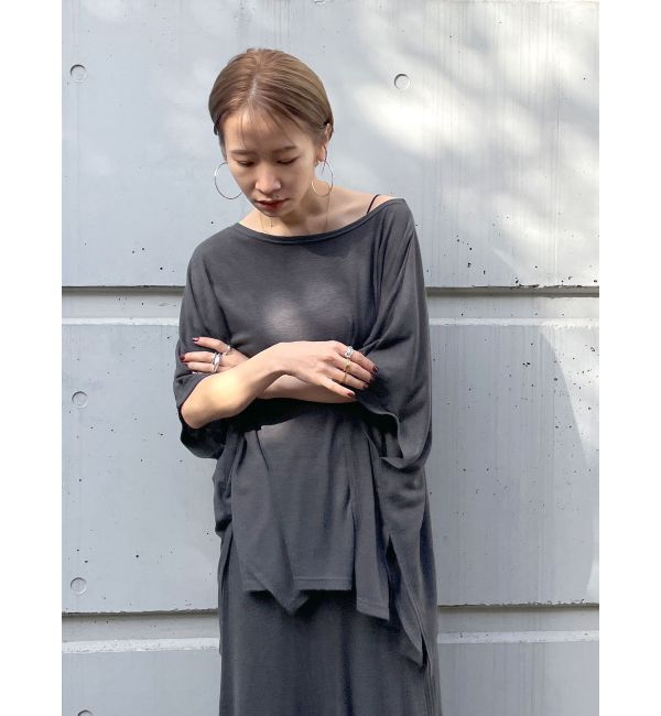 Ungrid「リネン混ルーズトップス」|Tシャツ・カットソー|