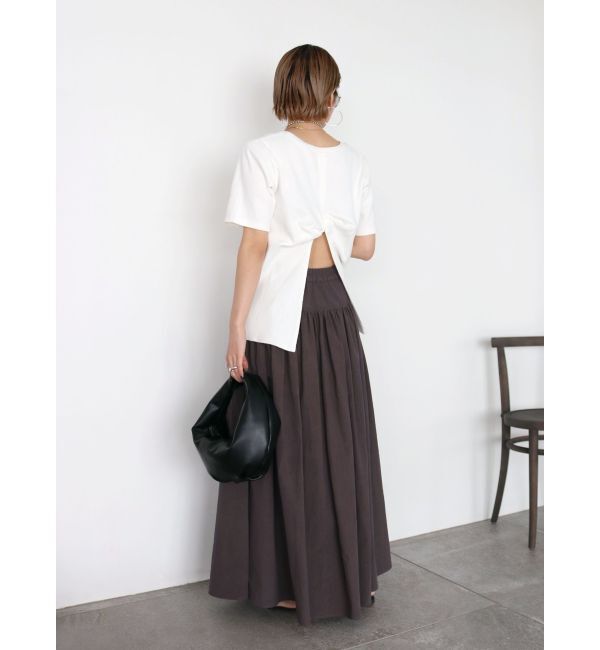 Ungrid「ハニカムバックデザインTee」|Tシャツ・カットソー|