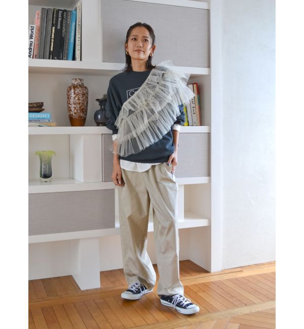 Ungrid「【WEB限定】ナイロン混ボリュームラフパンツ」|その他|