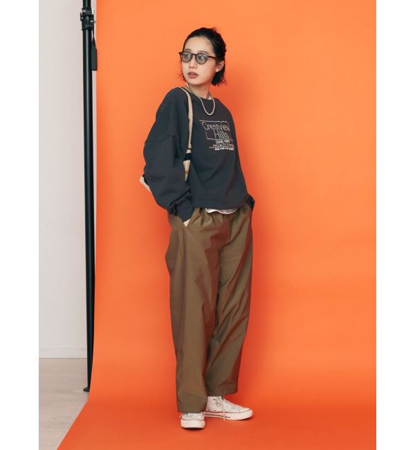 Ungrid「【WEB限定】ナイロン混ボリュームラフパンツ」|その他|