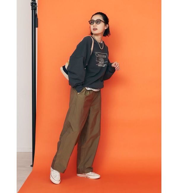 Ungrid「【WEB限定】ナイロン混ボリュームラフパンツ」|その他|