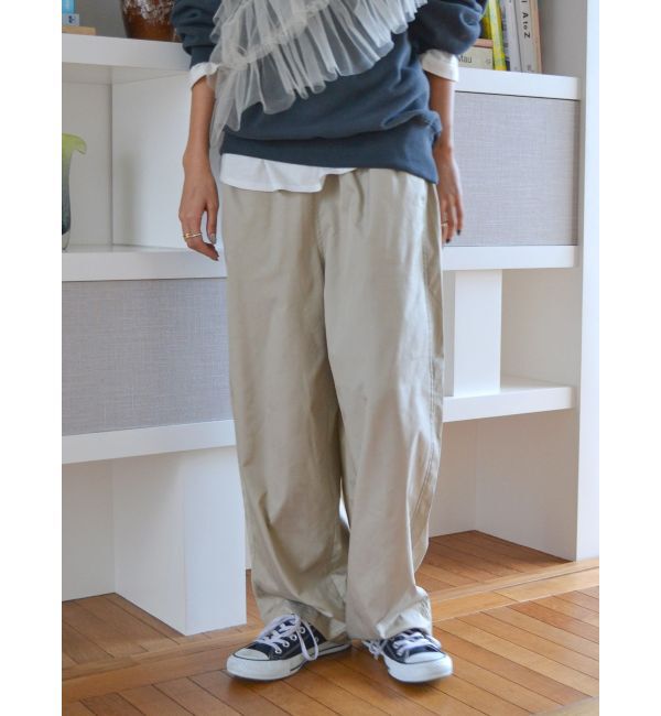 Ungrid「【WEB限定】ナイロン混ボリュームラフパンツ」|その他|