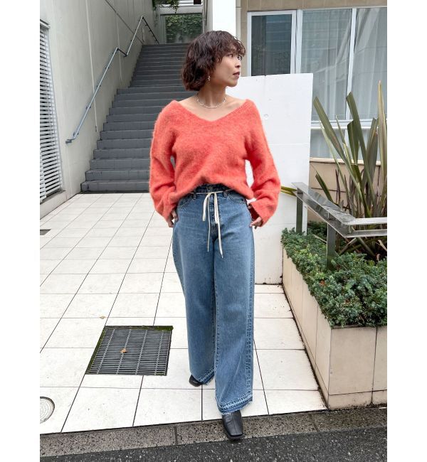 Ungrid「ウエストデザインルーズデニム」|デニム|
