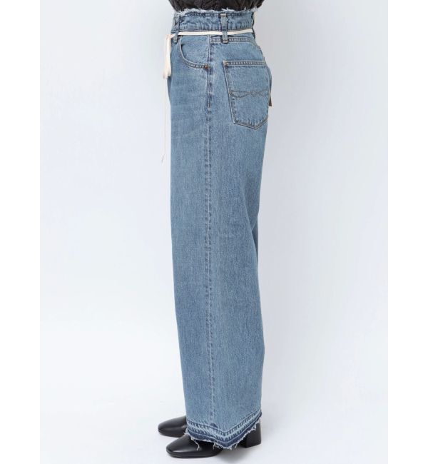 Ungrid「ウエストデザインルーズデニム」|デニム|