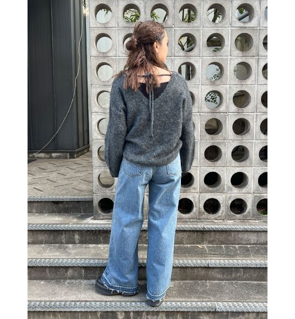 Ungrid「ウエストデザインルーズデニム」|デニム|